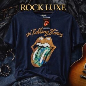 Rolling Stones Official Merch Graphic Tee | Size L | Multicolor Logo